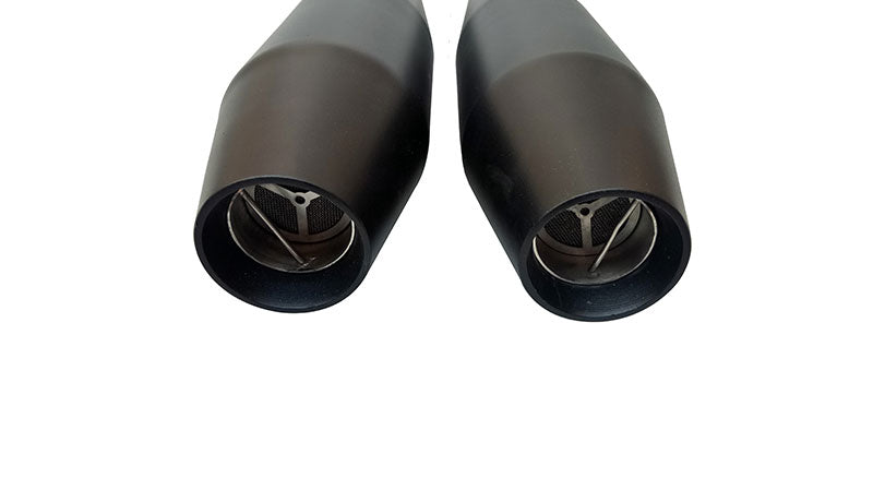 Royal Enfield Interceptor 650 Red Rooster Exhaust Silencer Black