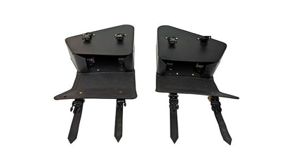 Royal Enfield Interceptor 650 Pannier Bags Pair With Mounting Rails Black