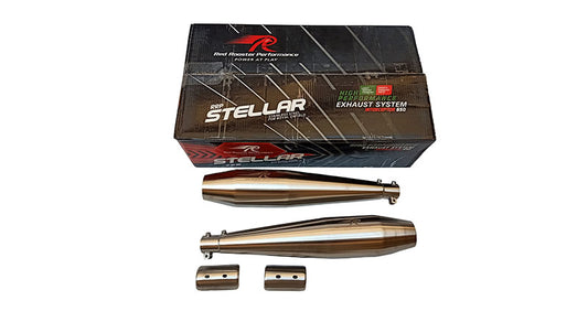 Royal Enfield Interceptor 650 Red Rooster Exhaust Silencer SS