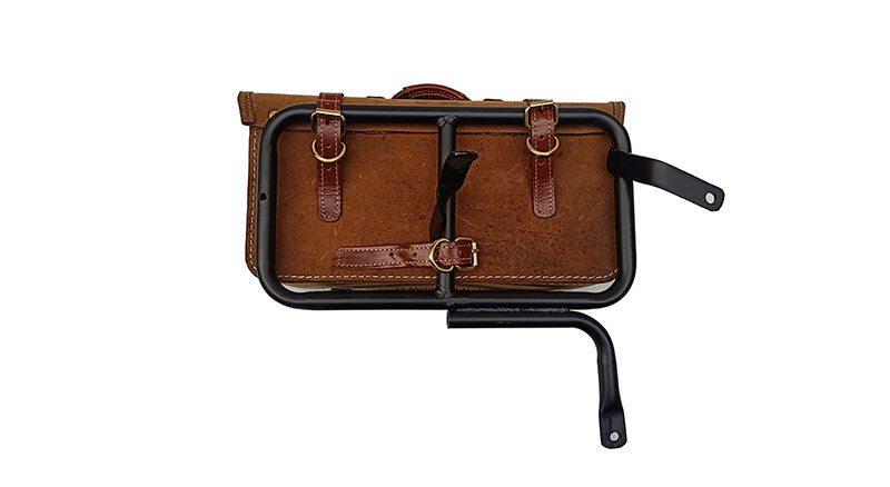 Royal Enfield GT Continental 650 Pannier Rails & Bags Brown Tan Pair