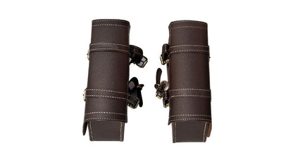 Royal Enfield GT Continental 650 Mounting Rails With Pannier Bags Pair Brown