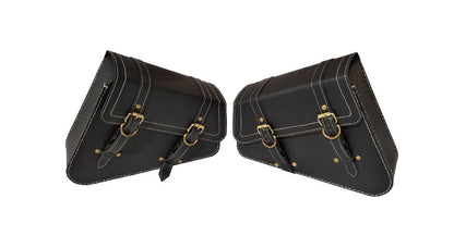 Royal Enfield GT Continental 650 Mounting Rails With Pannier Bags Pair Black