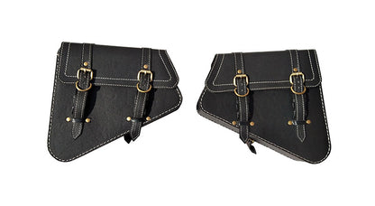 Royal Enfield GT Continental 650 Mounting Rails With Pannier Bags Pair Black