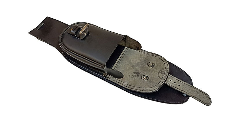 Royal Enfield Classic 350cc 500cc Fuel Gas Tank Belt With Pouch Black Color
