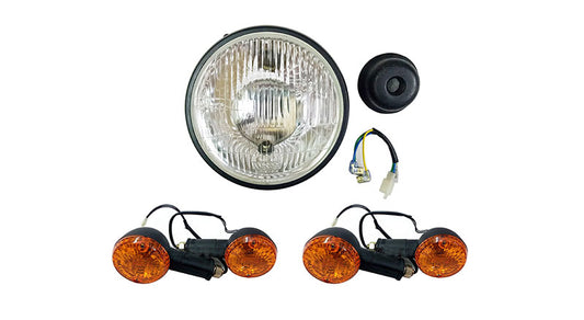 Royal Enfield Classic 350cc 500cc Headlight Beam With Front & Rear Indicator