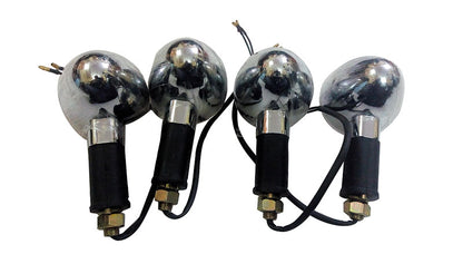 Royal Enfield Classic 350cc 500cc Front & Rear Indicator Assembly Chrome