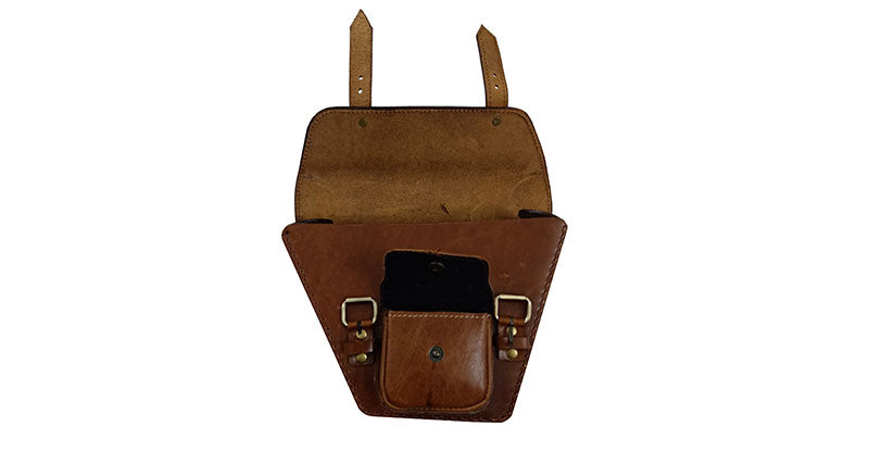 Royal Enfield GT and Interceptor 650 Side Panel Bag With Pocket Genuine Leather