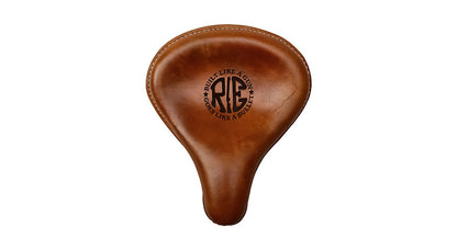 Royal Enfield Classic 500cc 350cc Front and Rear Leather Seat With Belt Grip Lever