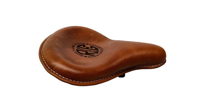 Royal Enfield Classic 500cc 350cc Front and Rear Leather Seat With Belt Grip Lever