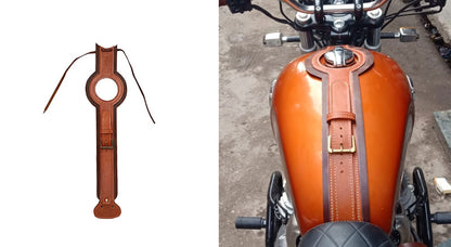 Royal Enfield Interceptor 650 Fuel Gas Petrol Tank Belt Brown Tan Color