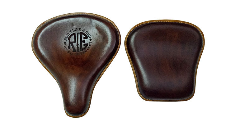 Royal Enfield New Classic Reborn 350cc Front and Rear Leather Seat Antique Brown