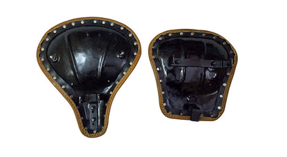 Royal Enfield New Classic Reborn 350cc Front and Rear Leather Seat Antique Brown