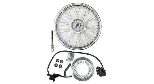 Royal Enfield Complete Front Disc Brake Wheel Rim With Disc Brake Kit Assembly
