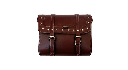 Royal Enfield Classic 350cc 500cc Saddle Bag Pair Cherry Color