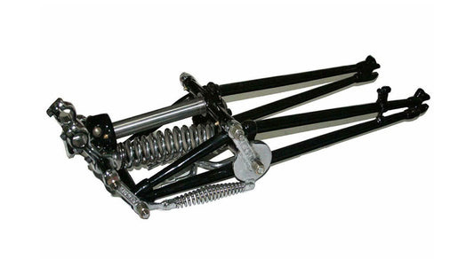 Pre War Norton 16H Model Complete Girder Fork Assembly Reproduced Black-Chrome