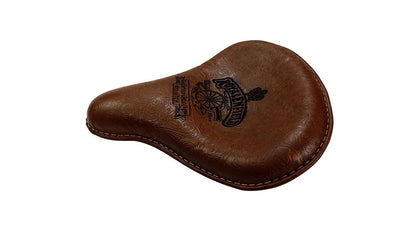 Royal Enfield Classic 350 500 Engraved Leather Front Seat Brown