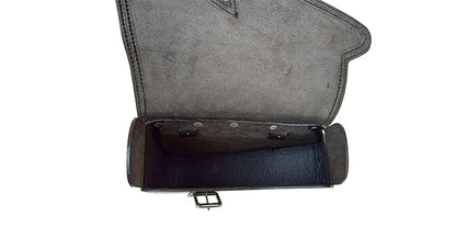 Royal Enfield GT Continental 650 Pannier Leather Bags Pair D1 Black