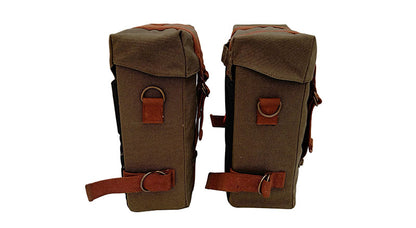 Royal Enfield Classic 350cc 500cc Olive Color Military Pannier Bags