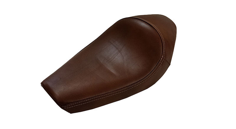 Royal Enfield Classic 350cc 500cc Leather Low Rider Front Solo Seat Brown