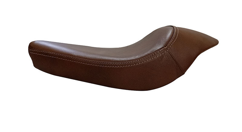 Royal Enfield Classic 350cc 500cc Leather Low Rider Front Solo Seat Brown