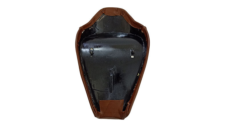 Royal Enfield Classic 350cc 500cc Leather Low Rider Front Solo Seat Brown