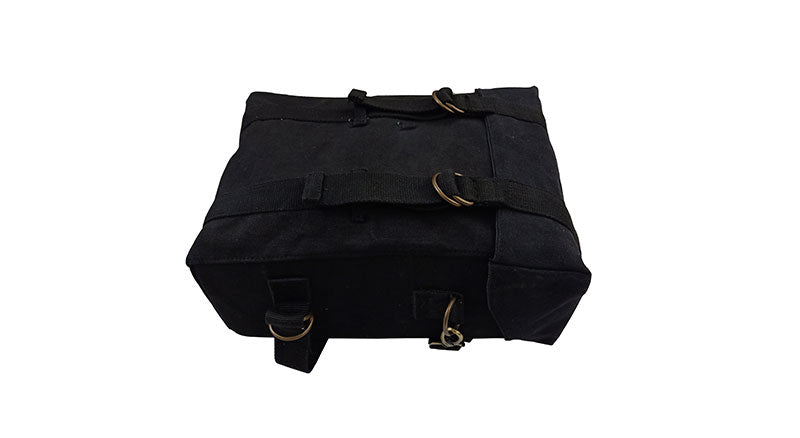 Royal Enfield Classic 350cc 500cc Black Color Military Pannier Bags