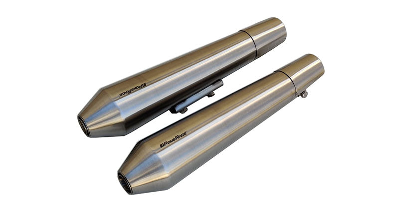 Royal Enfield GT and Interceptor 650cc SS LH-RH Exhaust Header Pipe with Silencer Matt Finish