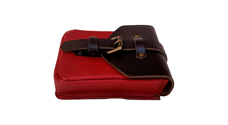 Royal Enfield 650cc GT and Interceptor Magnetic Leather Tank Pouch Accessory