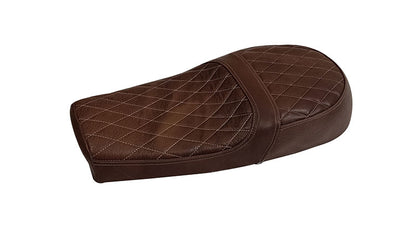 Royal Enfield GT Continental and Interceptor 650 Diamond Design Dual Leather Seat Brown