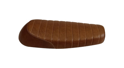 Royal Enfield GT Continental and Interceptor 650 Touring Brown Tan Genuine Leather Dual Seat