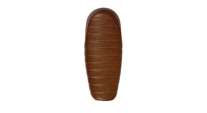 Royal Enfield GT Continental and Interceptor 650 Touring Brown Tan Genuine Leather Dual Seat