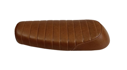 Royal Enfield GT Continental and Interceptor 650 Touring Brown Tan Genuine Leather Dual Seat