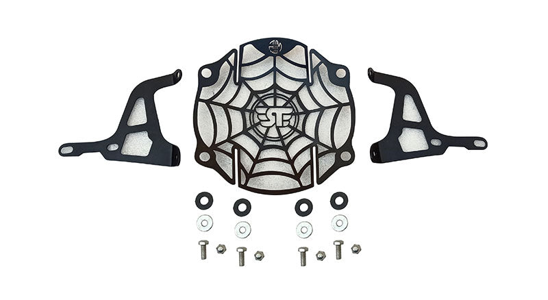 Royal Enfield Stainless Steel Web Design Headlight Grill Black For Himalayan 411cc