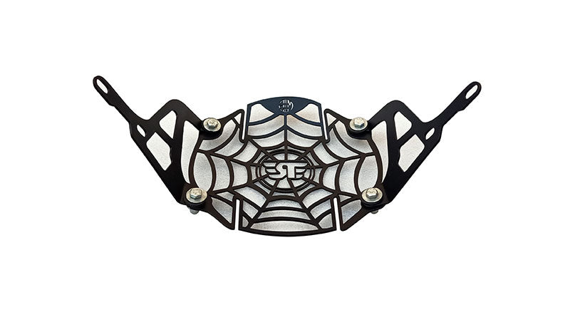 Royal Enfield Stainless Steel Web Design Headlight Grill Black For Himalayan 411cc