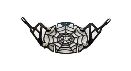 Royal Enfield Stainless Steel Web Design Headlight Grill Black For Himalayan 411cc