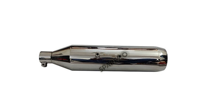 Red Rooster Performance Exhaust Silencer Chrome For Royal Enfield Meteor 350