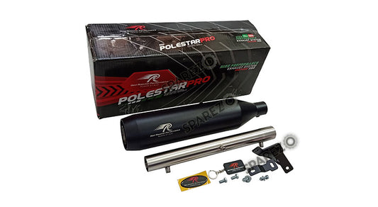 Red Rooster Performance Exhaust Silencer Black For Royal Enfield Reborn 350cc