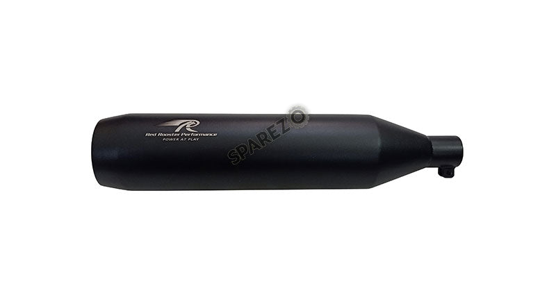 Royal Enfield Meteor 350 Red Rooster Performance Exhaust Silencer Black
