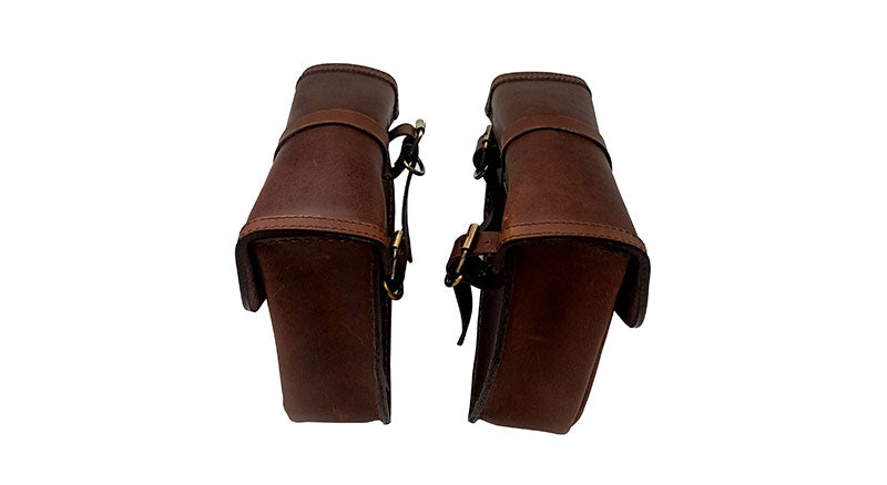 Royal Enfield GT Continental and Interceptor 650 Genuine Leather Brown Pannier Bags