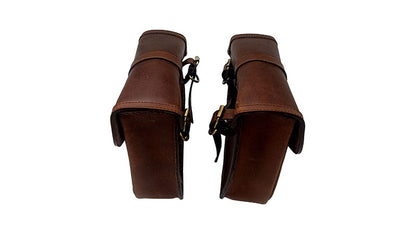 Royal Enfield GT Continental and Interceptor 650 Genuine Leather Brown Pannier Bags