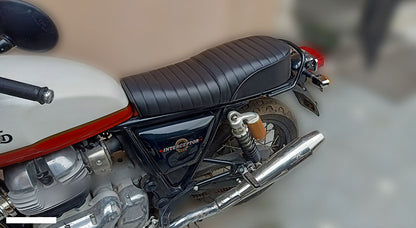 Royal Enfield GT Continental and Interceptor 650 Black Leatherite Dual Seat