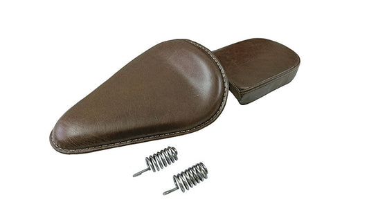 Genuine Leather Royal Enfield Classic 350 500 Low Rider Front and Rear Seat Dark Brown