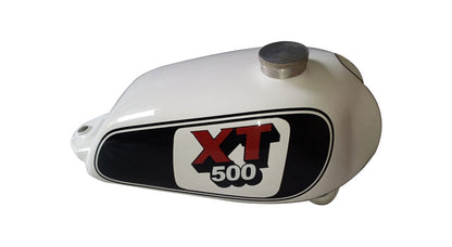 Yamaha XT500 White Painted Fuel Petrol Gas Tank 1980'S Model
