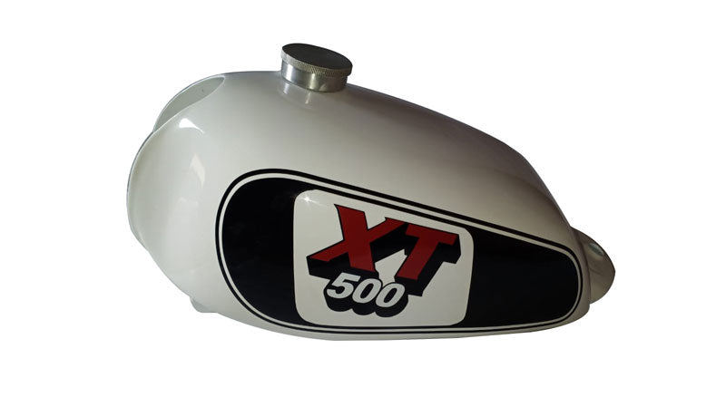 Yamaha XT500 White Painted Fuel Petrol Gas Tank 1980'S Model