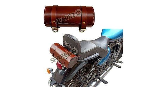 Royal Enfield Meteor 350 Leather Brown Tool Accessories Roll Bag