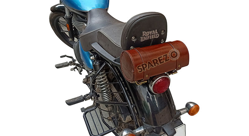 Royal Enfield Meteor 350 Leather Brown Tool Accessories Roll Bag