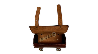 Royal Enfield Meteor 350 Leather Brown Tool Accessories Roll Bag