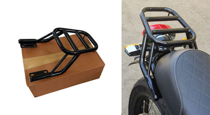 Royal Enfield GT and Interceptor 650 Rear Luggage Rack Carrier Glossy Black