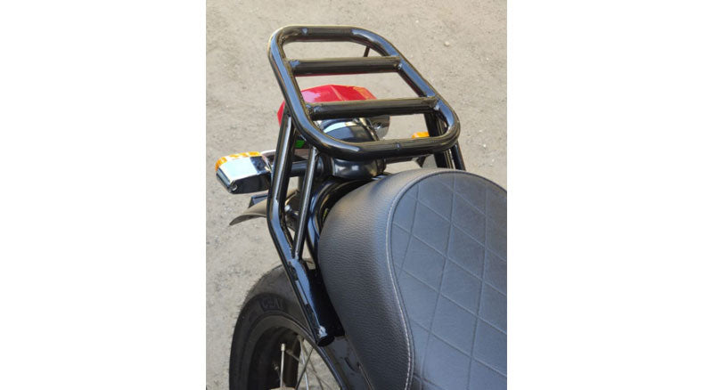 Royal Enfield GT and Interceptor 650 Rear Luggage Rack Carrier Glossy Black