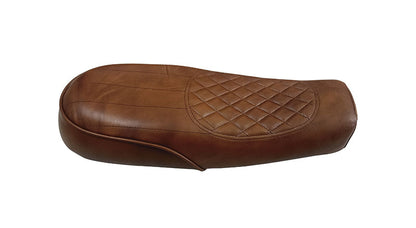 Royal Enfield Interceptor and GT 650 Genuine Leather Brown Dual Seat D3